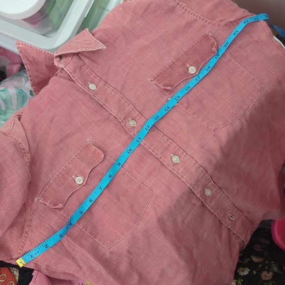 LEVI'S Red Vintage L/S BIG "E" Country Coastal Vibes sz L - Picture 16 of 16